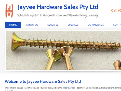 Jayvee Hardware Melbourne australia business website jayvee hardware melbourne small business sme web design