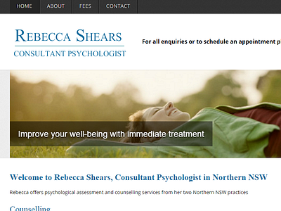 Rebecca Shears - Consultant Psychologist australia business website consultant psychologist rebecca shears sme web design