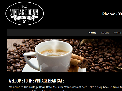 The Vintage Bean Cafe - Adelaide adelaide australia business sme the vintage bean cafe web design website