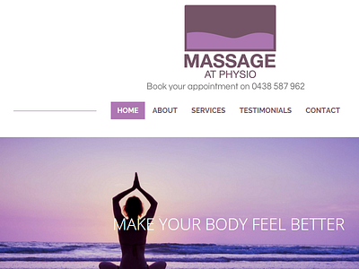 Massage At Physio australia business massage at physio web design website