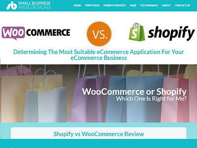 Shopify VS Woocommerce ecommerce shopify woocommerce