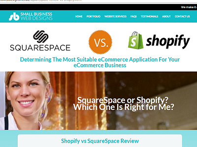 Shopify Vs Squarespace ecommerce shopify squarespace