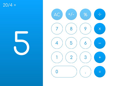 Daily UI: 004 – Calculator