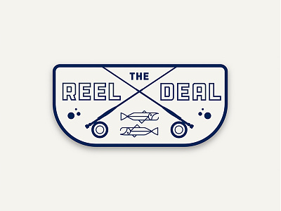 Reel Deal fishing fly fishing icon icon design outdoors patch