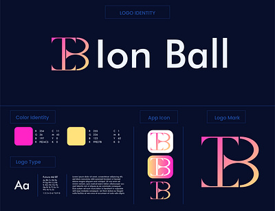 Ion Ball Logo Presentation branding graphic design illustration logo logo design logo presentation presentation typography vector