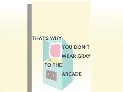 Arcade Gray arcade graphic design illustration poster