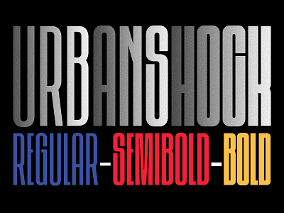 Urbanshock - Condensed Display Sans Serif Font