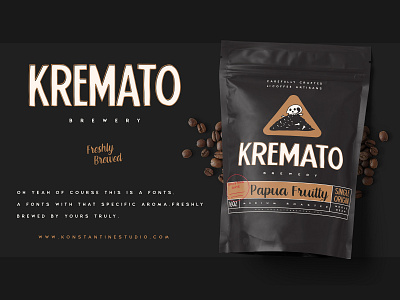 Kremato - Natural Hand Drawn Fonts assets branding coffee coffee shop download font food hand lettering handmade logo resources restaurant typeface