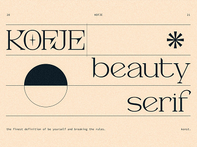 KOFJE - Beauty Serif Fonts aesthetic bohemian fashion fashion design fonts logo lookbook minimalism minimalist modern moodboard serif typeface