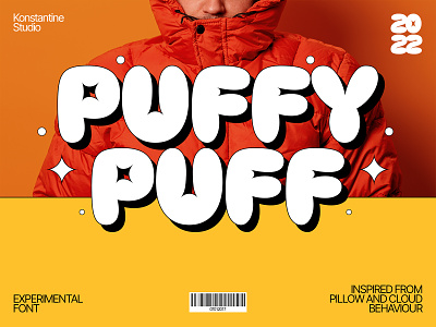 Puffypuff - Bubble Pop Display Fonts 2000s brutalism contemporary download experimental font fonts graffiti poster retro typeface typography vintage y2k