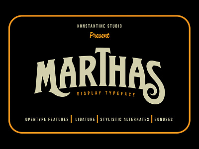 Marthas Typeface (40% OFF) barbershop classic creativemarket font gentleman lettering ornament poster serif typeface vector vintage