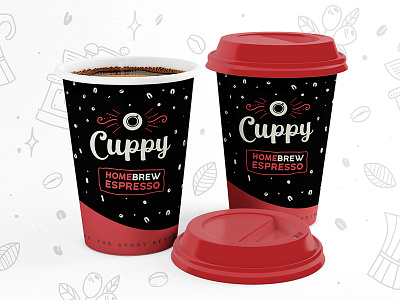 Cuppy - Homebrew Espresso branding coffee creative market font lettering logo packaging product sans script serif typeface