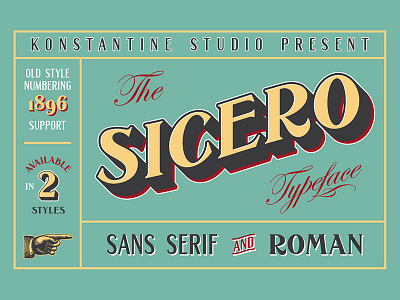 Sicero Vintage Logo Branding Fonts branding classic font fonts insignia lettering logo typeface typography victorian