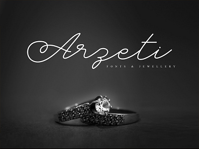 Arzeti wedding logo script font