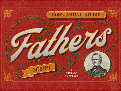 Fathers - Vintage Old Lettering Font classic font old ornament poster typeface typography victorian vintage