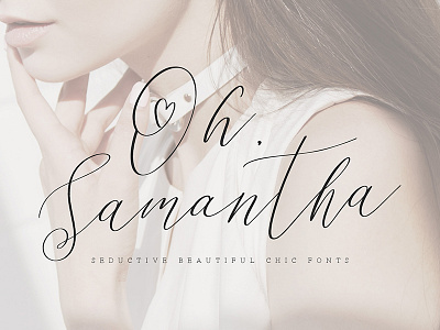 Oh Samantha - Seductive Chic Font asset bundle calligraphy download font lettering resources typeface typography vector vintage wedding