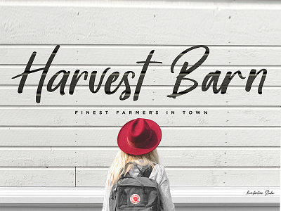 Harvest Barn - Farmhouse Casual assets download font fonts hand lettering lettering logo resources rustic template typeface