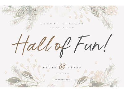 Hall Of Fun - Casual Elegant Font beautiful branding demo download font fonts hand lettering script typeface typography vector