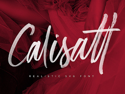 Calisatt - Brush SVG Texture Font assets branding download font fonts lettering logo script typeface typography