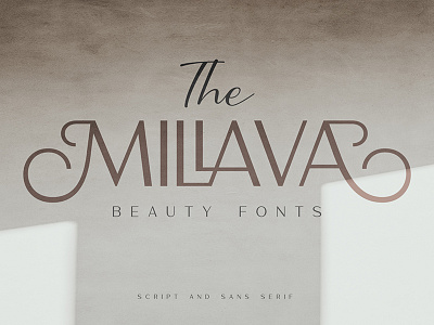 The Millava - Duo Beauty Fonts branding creativemarket download font fonts logo resources script typeface typography