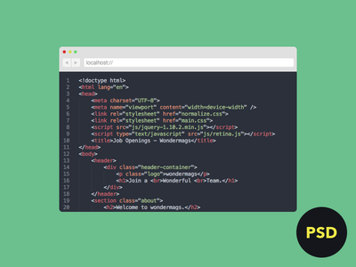 Browser Source Code PSD