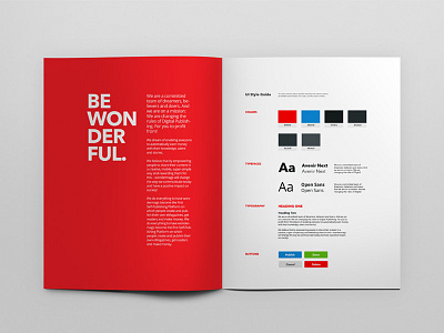 Wondermags Style Guide design guide magazine print style ui ux wondermags