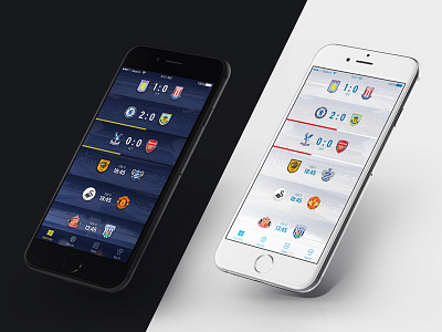 Three Lions Dark & Light app dark design football ios iphone light mobile soccer ui ux