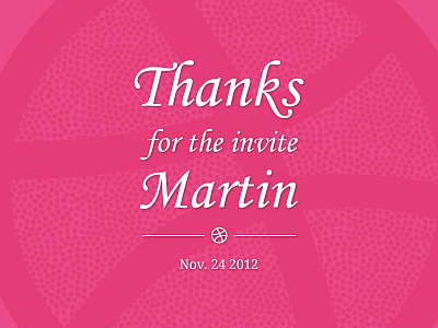 Thanks Martin basketball debut dribbble invite martin hudobivnik thanks