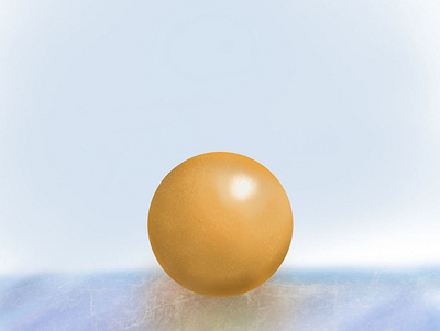 Orange ball on cracked ice creativity design graphic design illustration ipad pro pro procreate
