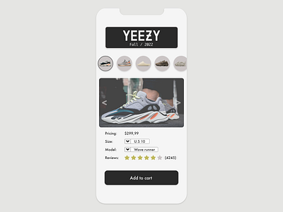 Yeezy store branding creativity dailyui design graphic design ui