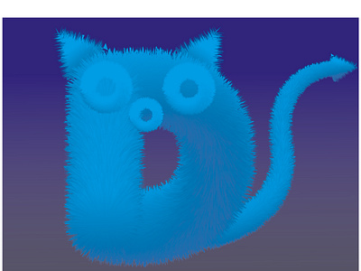 3d Cute cat Design