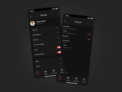 Daily Ui — "Settings" 007 app daily ui design mobile mobile app music setting setting ui song ui