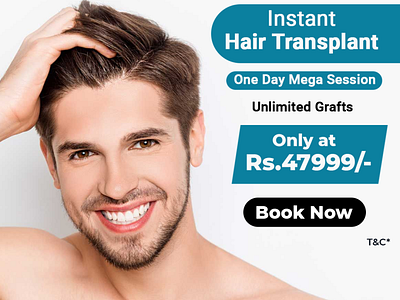 Hair Transplant Social Media Post branding design graphic design illustration vector