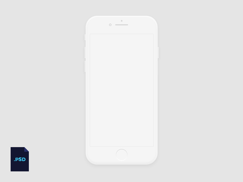 iPhone 7 minimal mockup (FREE)