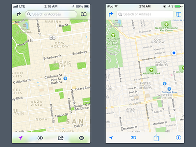 ios 7 maps