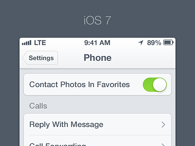 iOS 7 - Settings 7 apple ios iphone settings ui