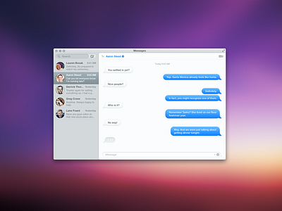 Messages by Bill Labus on Dribbble