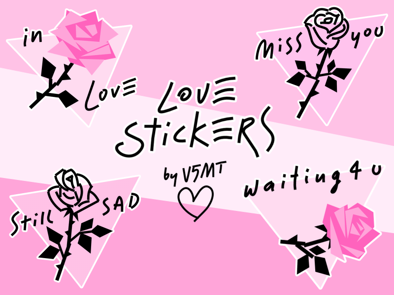 LOVE Stickers ♥♥♥ 2d animated animated stickers animation design digital stickers drawing gif giphy illustration instagram stickers motion motion animation social media stickers pack story stickers uiux valentines valentines day