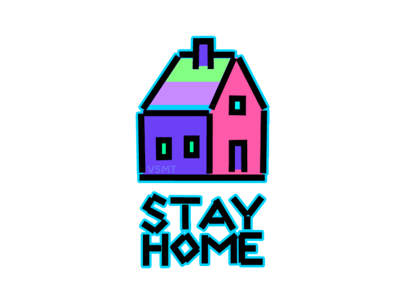 STAY HOME Giphy Sticker animated animated icon animated lettering covid19 design gif giphy artist giphy sticker illustration instagram stickers interface design loop motion motion animation motion graphics stay home stories stickers uiux vector