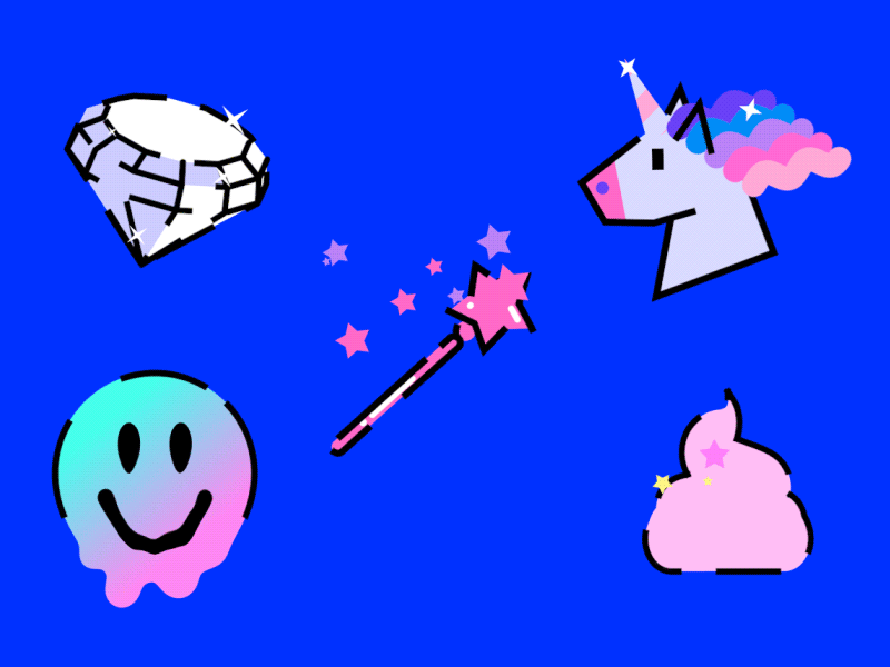 Snapchat Animated Stickers Magic ･ﾟ by V5MT on Dribbble