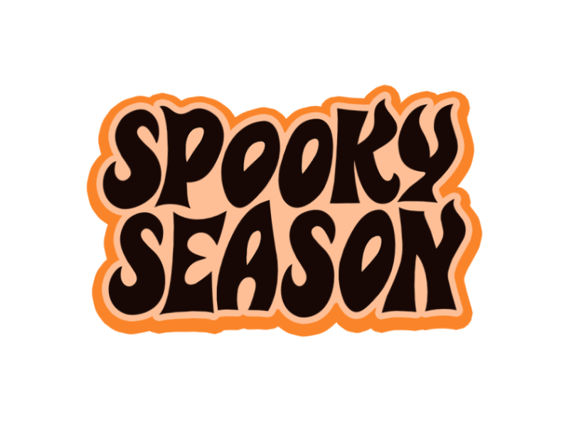 Spooky Season GIF Sticker animated lettering animated logo animated stickers animation design digital stickers gif gif sticker giphy sticker halloween illustration instagram stickers kinetic type lettering motion graphics typeface ui ux vector