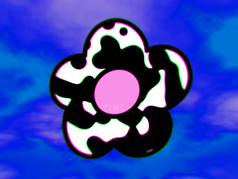 Moo Flower GIF Sticker