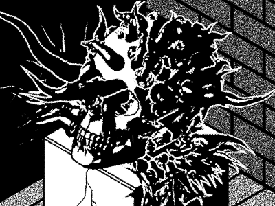 Nightmare X 2d animation creepy design gif graphics halloween illustration motion pixel skull