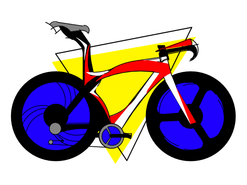 Bike #1 animated animation bike cartoon cycling design gif motion