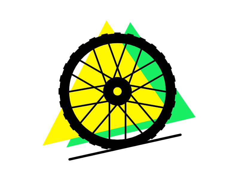 Rollin animated animation bike cartoon cycling design gif motion wheel