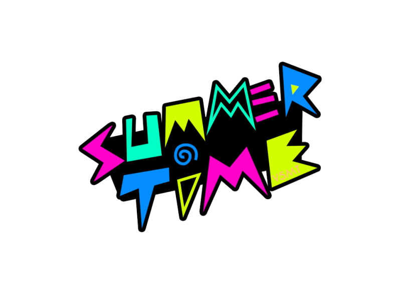 SUMMERTIME!! 2d animated animated sticker animation branding design digital sticker drawing gif giphy illustration lettering loop motion motion animation summertime typography ui ux vector