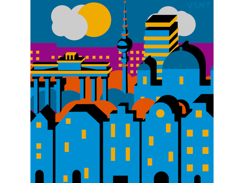 Berlin Nights 2d 3d animated animated illustration animation berlin cartoon cityscape design digital illustration gif identity design illustration loop motion motion animation motiongraphics vector vector illustration