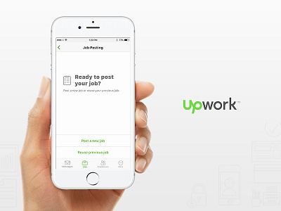 Upwork Mobile App app ios jobposting mobileui upwork