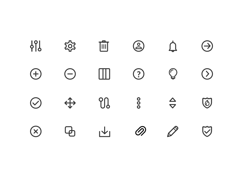 Icons on CS portal by Eric Mao on Dribbble