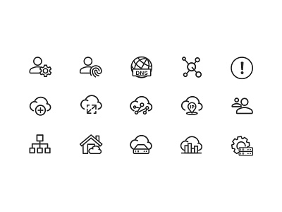 Icons on CS portal icon iconography